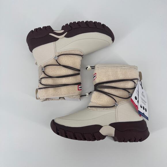 HUNTER WOMENS WANDERER SHORT COSY SNOW BOOT Sz 9 - Picture 3 of 9